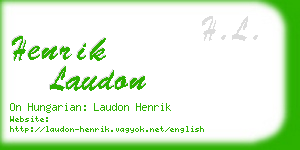 henrik laudon business card